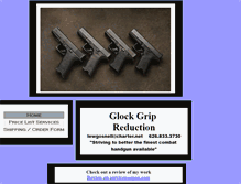 Tablet Screenshot of glockgripreduction.com